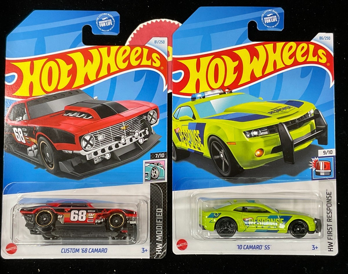 2024 Hot Wheels GM Custom 68 Camaro Red #81 & 10 Camaro SS #86