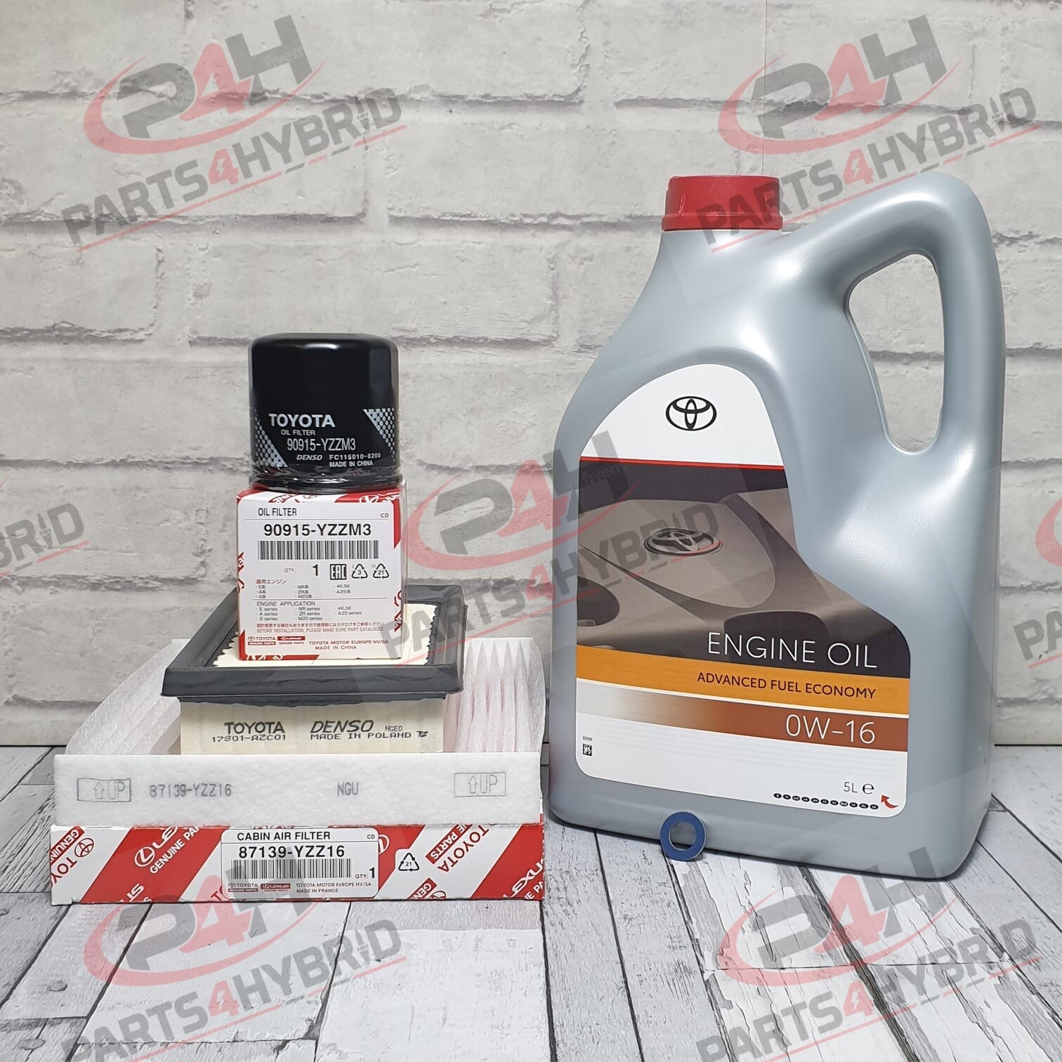 Genuine Toyota Sienta Service Kit Nhp170 1.5L 2015 Onwards 0W16 Oil & Filters
