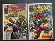 Web of Spider-Man 1994 Marvel Comics #110 & #110 Lizard Out Of Control Warrant
