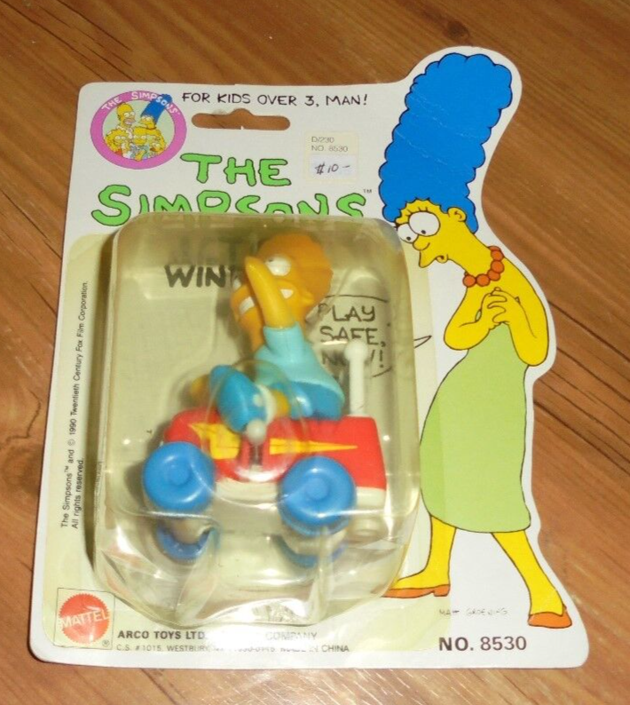 The Simpsons BART NODDER 首振り 箱付 Bart w/ Slingshot- The Simpsons 2.5