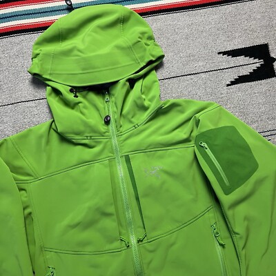 ARC'TERYX 19274 GAMMA MX Logo Mountain Parka Jacket Green Mens