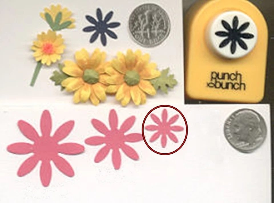 Small Daisy Paper Punch by Punch Bunch Quilling-Scrapbook-Card Making New