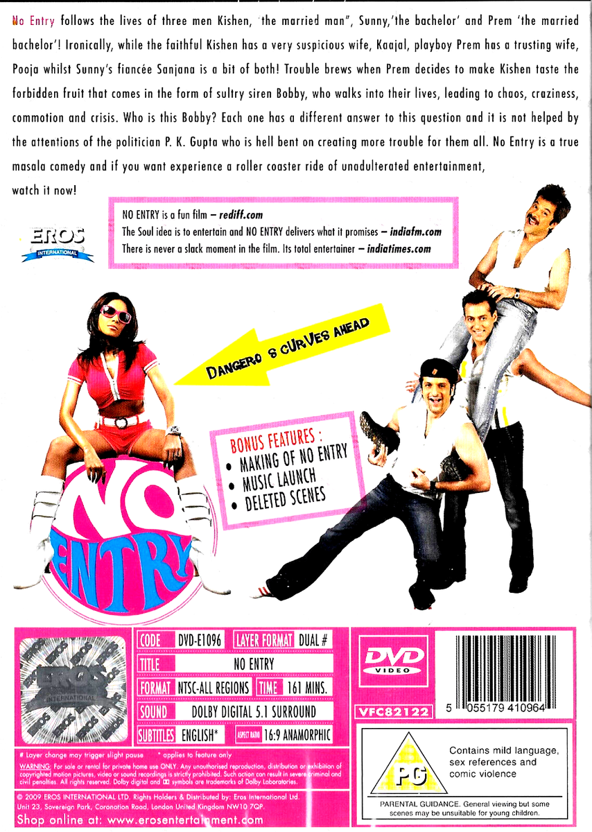 The movie poster for No Entry