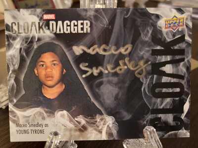 2021 Upper Deck Marvel Cloak & Dagger Cloak Auto Maceo Smedley C-MS Young Tyrone