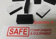 3M SJ5904 Black Bumper Pad QTY-4 Cushion Feet 1" x 1/2" Bumpon Poly Rubber J35