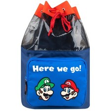 Super Mario Badetasche | Mario und Luigi Rucksack | Gaming Kinder Mario Tasche