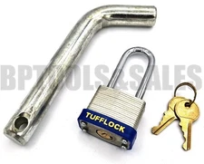 5/8" Hitch Pin Lock with 30mm Laminated Lock Brass Keys Trailer Hitch Lock
