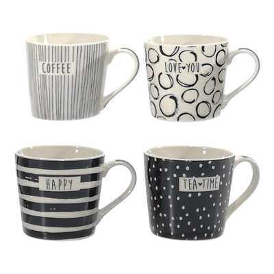 SWEEJAR Home Tazzine da caffè in porcellana con piattini, 120 ml impilabili, con supporto in