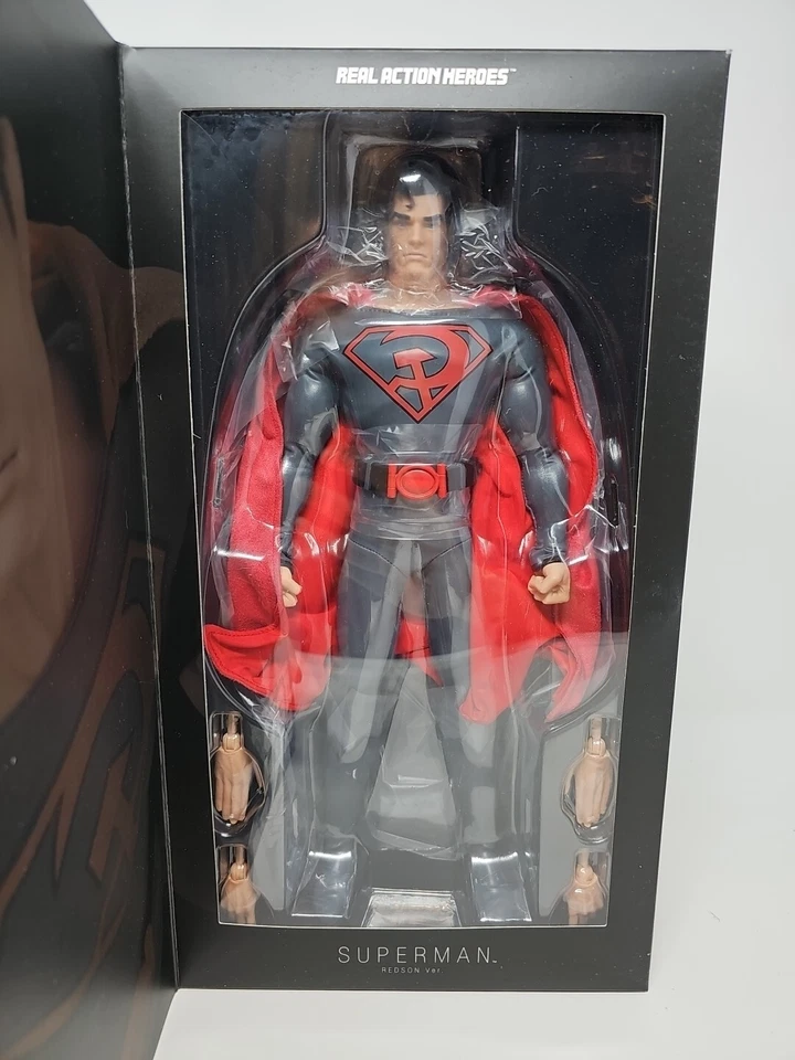 "Figura de acción Medicom DC Comics 12"" Red Son Superman héroe real RAH 1/6 soviético" Foto 2 de 4