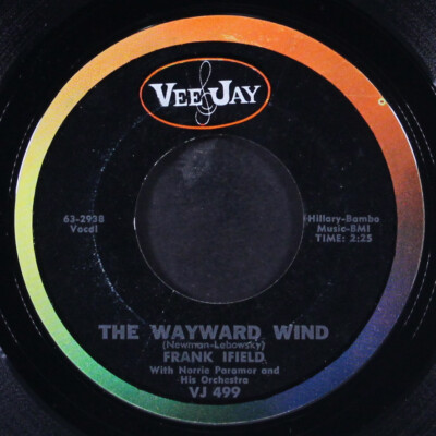 FRANK IFIELD: the wayward wind VEE-JAY 7" Single 45 RPM