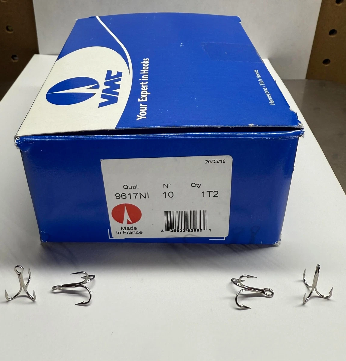 1000 Hameçons VMC 9617NI O'Shaughnessy Nickel Taille 10 - Neuf - Lot Pro