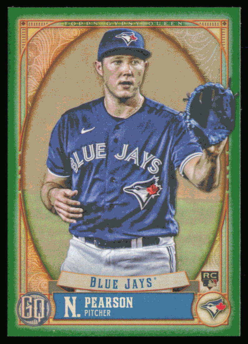 2021 Topps Gypsy Queen Green #178 Nate Pearson Toronto Blue Jays