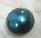 HUGE 16MM PERFECT ROUND GENUINE BLACK LOOSE PEARL UNDRILLED AAA