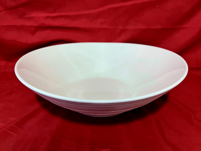 Mikasa Swirl White DJ100 Round LARGE Pasta Serving Bowl 11 1/2