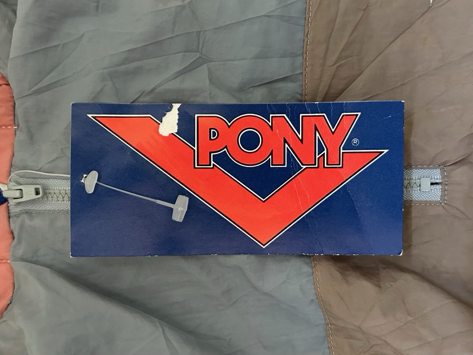 giacca a vento vintage PONY donna taglia small fondo di magazzino nuova con etichetta anni 80
