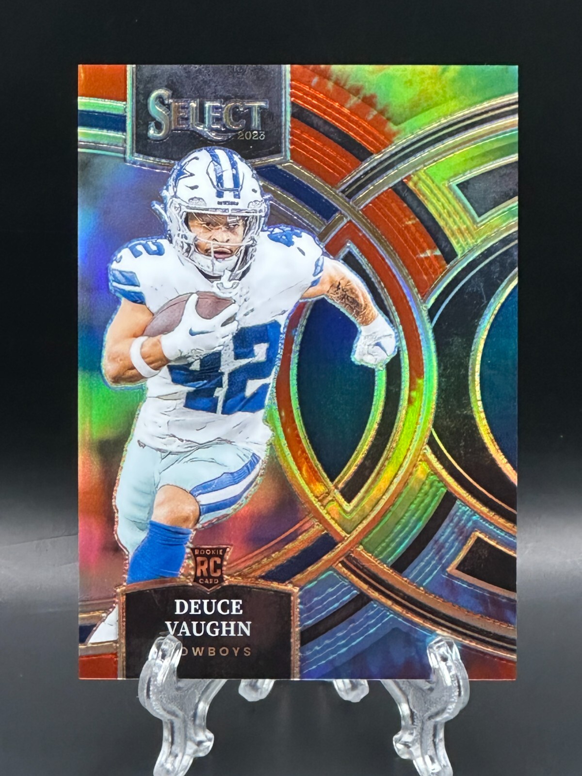 Deuce Vaughn 2023 Panini Select Rookie Premier Tie Dye Prizm /25 RC #128
