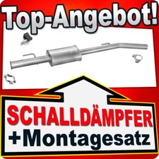 Mittelschalldämpfer für RENAULT CLIO II 1.4 72/74kW 1.6 79/81kW 98-10 Auspuff
