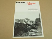 Brochure Hanomag K16 bulldozer da 160 CV e 6 cilindri Motore D971K2 1968