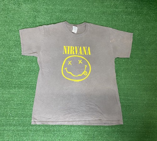 Vintage Nirvana 1992 Smiley Face Logo T 
