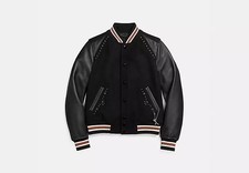 Coach Embellished Varsity Jacket With Rexy Charm
