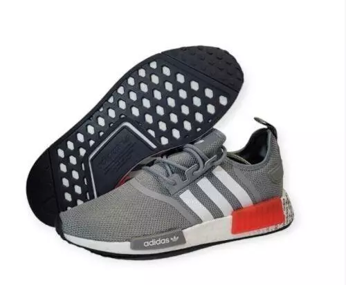 Adidas Mens Original NMD R1 Running Sneakers Grey Black White GZ7924