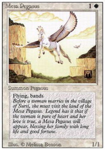MTG - Mesa Pegasus - 3rd Edition (Revised) - NM, English Magic FLAT ...