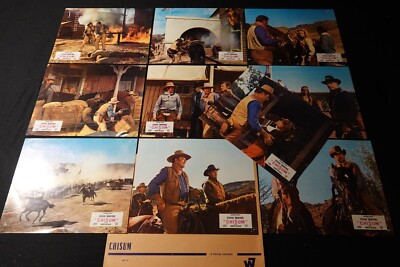 john wayne! CHISUM: Game of 10 Western Lobby Cards