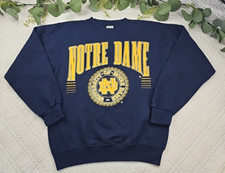 VTG Galt Sand Notre Dame University Blue Pullover Sweatshirt Size M Made in USA