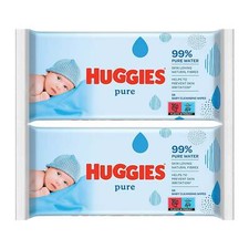 Huggies Baby Wipes Pure, 56 Wipes Pack of 2 