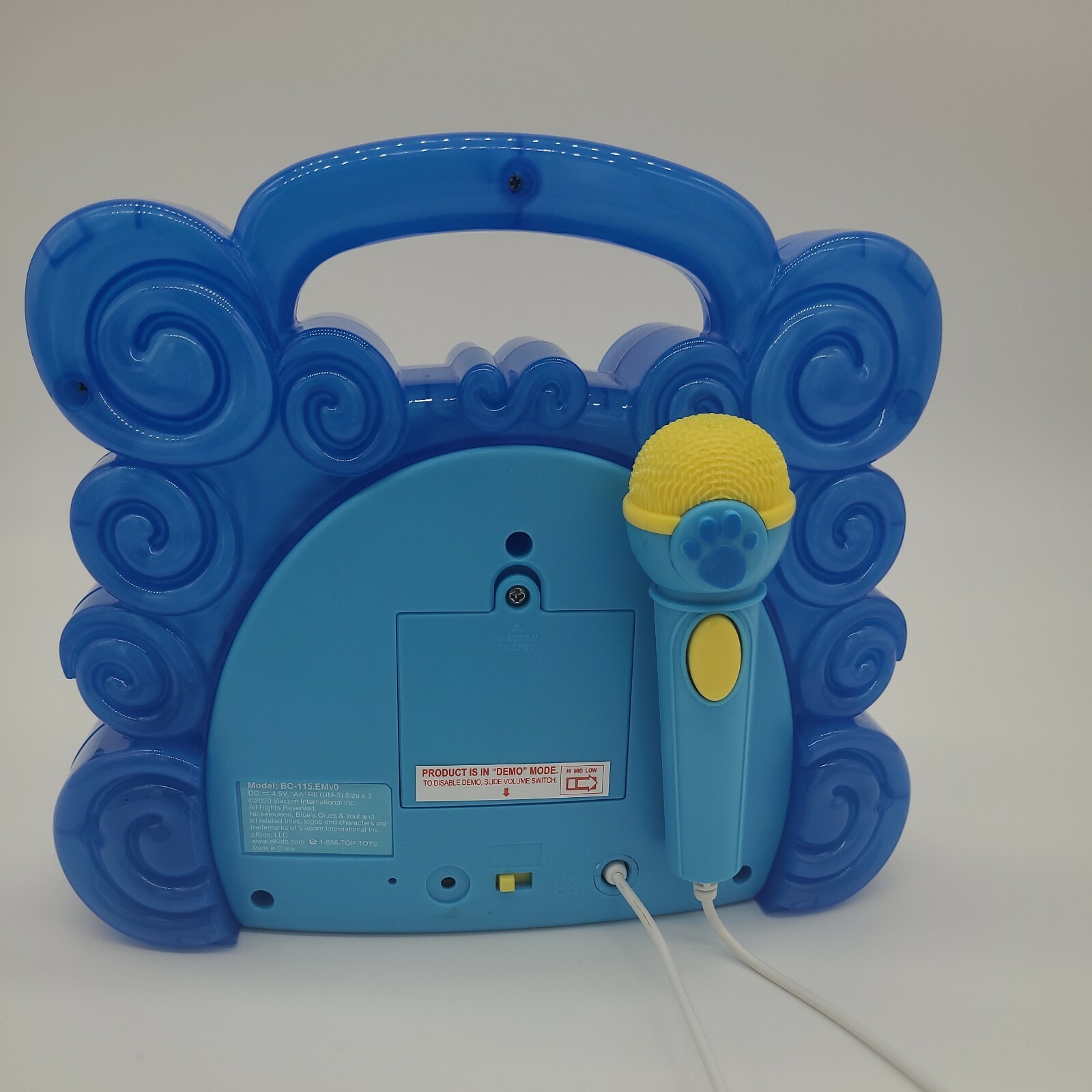 Nickelodeon Blues Clues and You Sing Along Boombox Microphone Toy Karaoke WORKS