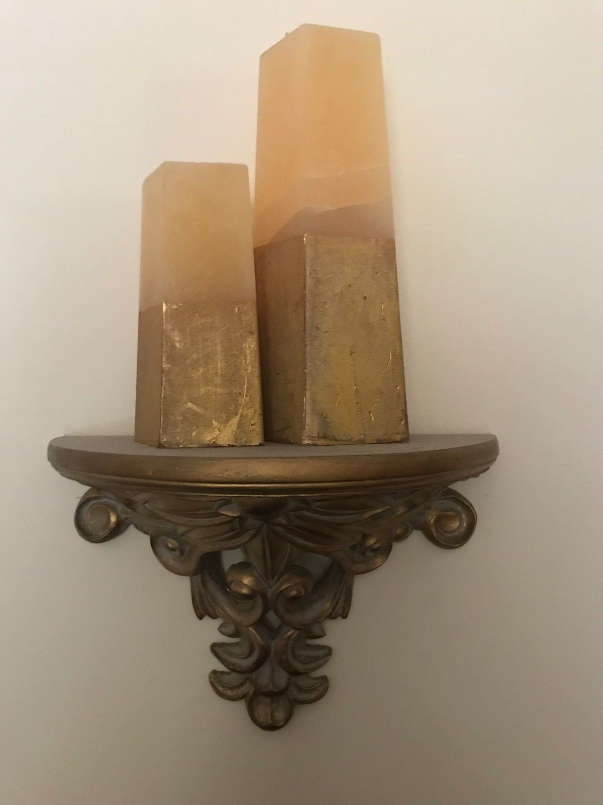 Antique Wall Shelf Sconce Set Without Candles By The Bombay Company eBay