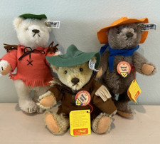 Steiff - Set Of Three Nimrod Teddies 0210/22 - No Box Campfire Set