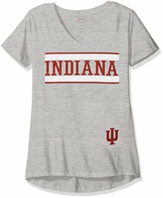 NCAA Indiana Hoosiers Diva Women's Perfect Short Sleeve V-Neck Tee, Athletic ...