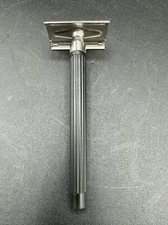 Vintage Unbranded Safety Razor Black Plastic Handle