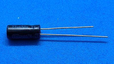 25 x Elko, radial, 22µF/50V/105°C, Jamicon (TKR), Ø5x11mm