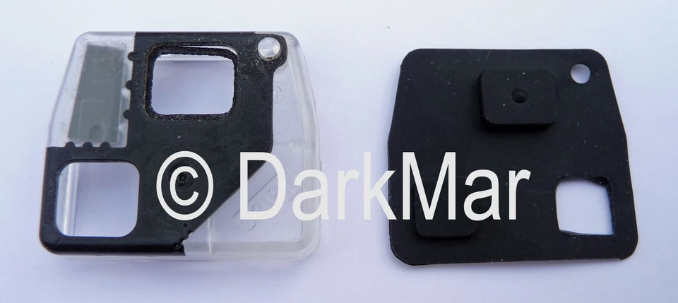 TOYOTA Schlüssel Tastenfeld Gummimatte Ersatz passend nur für 2-Tastenschlüssel - Bild 3 von 4