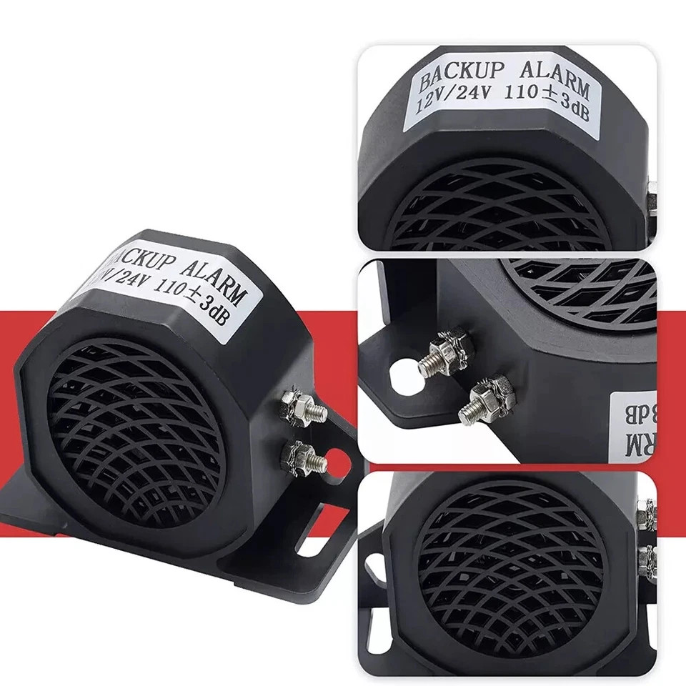 Universal Car Truck 110dB Back Up Warning Alarm Reverse Siren Buzzer Horn Beeper Foto 3 de 4