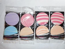 4pks OF 2 STUDIO BASICS ROUND RAINBOW SPONGES ASSORTED DESIGNS 8 SPONGES TTL