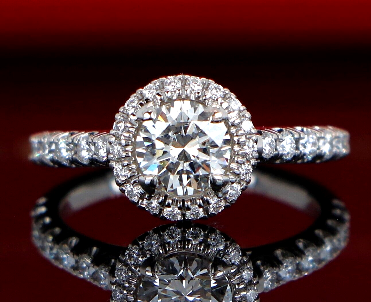 Cartier 18K White Gold Love Ring Small Model 1 Diamond Band CARTIER 18k Silver Diamond Ring #47 main image 1