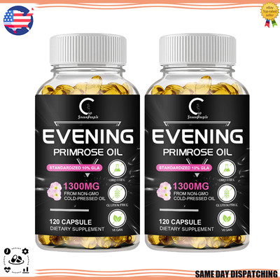 Evening Primrose Oil 1,300mg, 120 Softgels for Women s Health & Skin Health