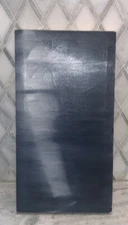 Vtg Original Contemporary Abstract Black White Canvas Painting Unsigned 18”x9.5