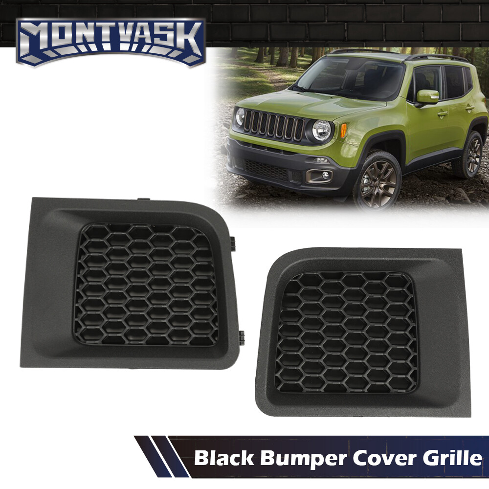 2015-2017 Jeep Renegade Left & Right Front Bumper Cover Grille Insert