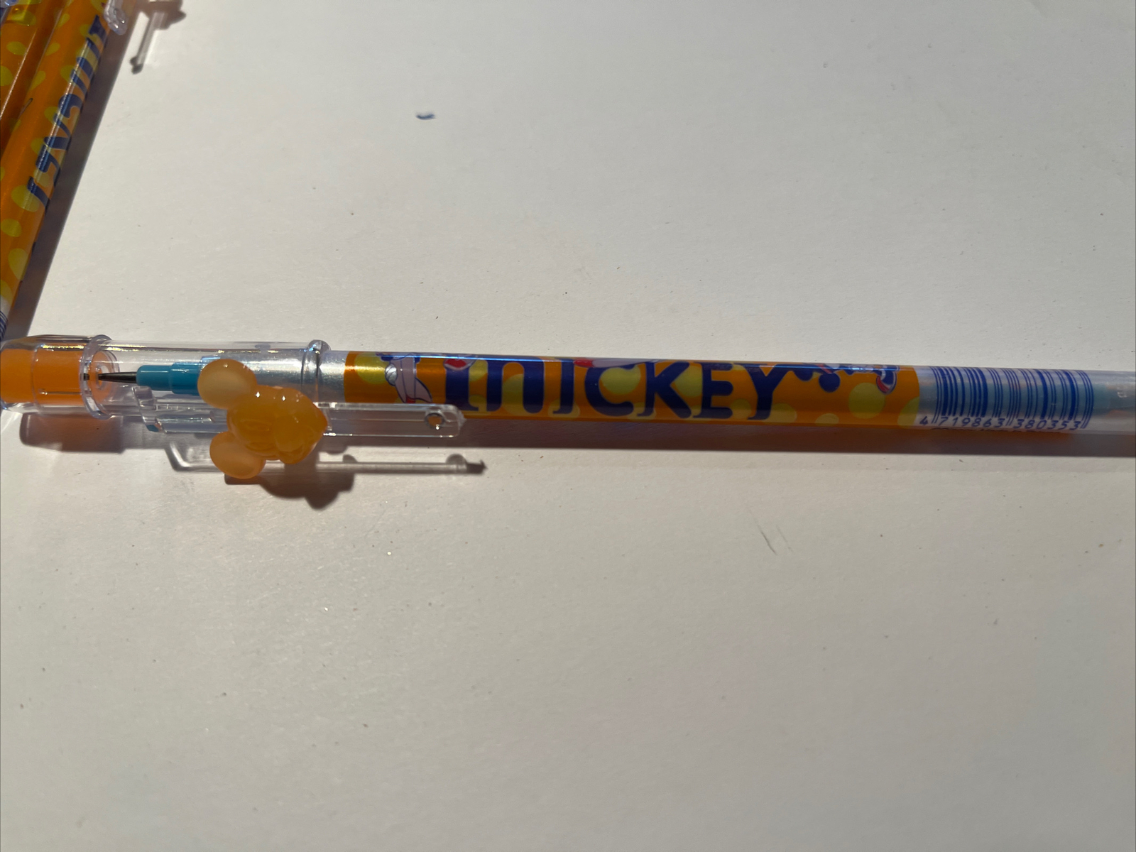 12 Vintage Disney Mickey Mouse Pop A Point Stackable Pencil With Eraser
