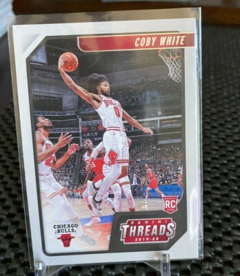 2019-20 Panini Chronicles #95 Coby White Threads #95 Chicago Bulls Ships PWE