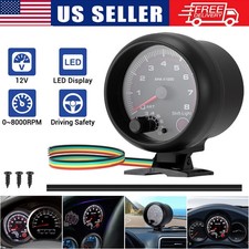 Universal 3.75 Car Tachometer Gauge Meter 0-8000 Rpm With Led Shift Light 12v Universal 3.75 Car Tachometer Gauge Meter 0-8000 Rpm With Led Shift Light 12v