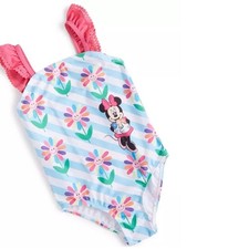One-Piece Swimsuit Size 4T-Minnie Mouse Toddler Girls Printed