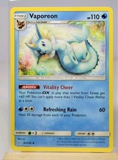 Vaporeon - 42/236 - NM - Cosmic Eclipse - Pokemon