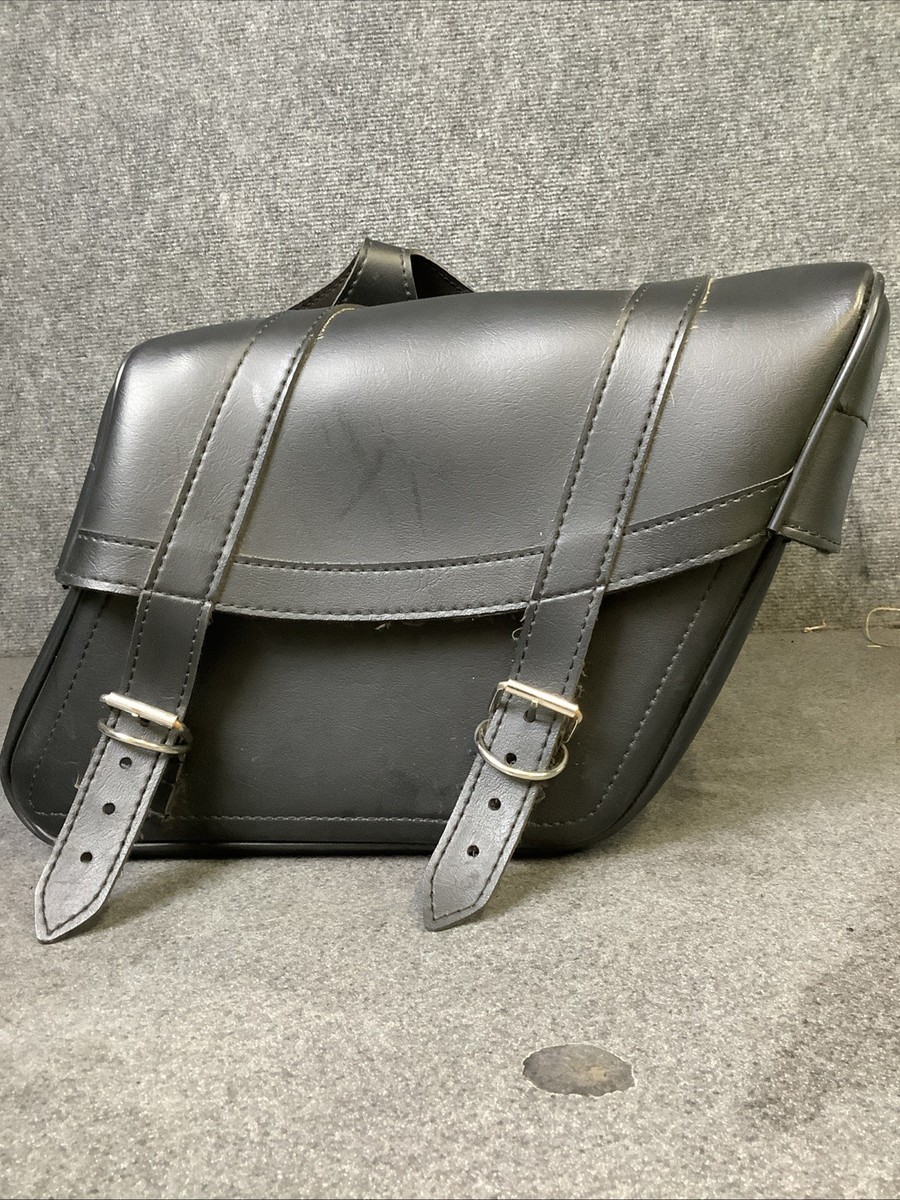 Universal SLANT Throw Over Leather Saddlebags 17”x9”x10.5” M35D | eBay