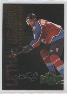 1996 97 Fleer Metal Universe Lethal Weapon Peter Forsberg #4 HOF 0c3