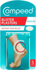 Image of Compeed Blister Plasters Medium Size 5 Pack - Hydrocolloid Foot Treatment - Heal